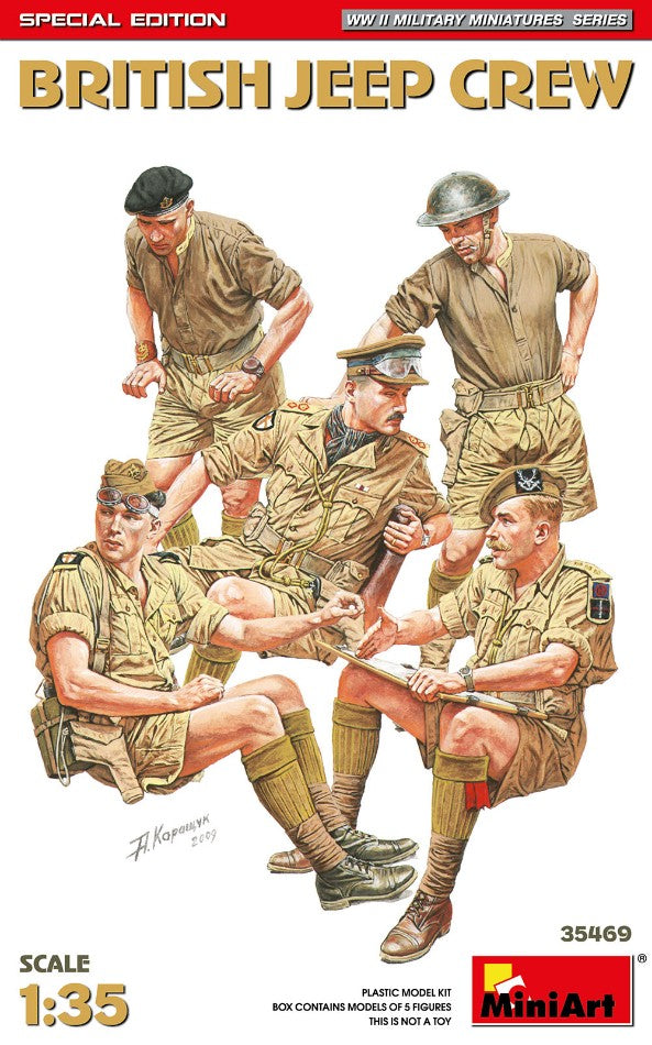 BRITISH JEEP CREW SPECIAL EDITION KIT 1:35 - Miniart - MIN35469