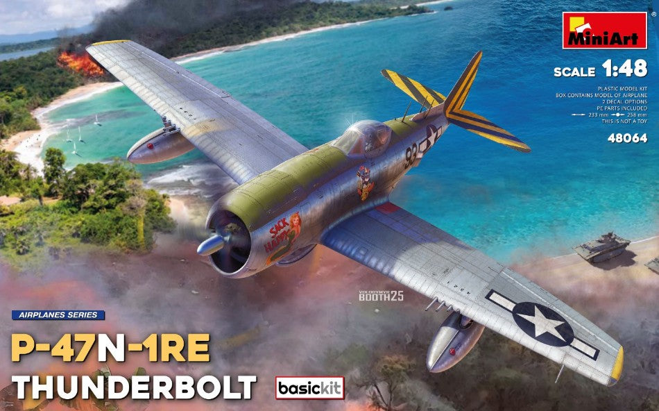 P-47N-1RE THUNDERBOLT BASIC KIT 1:48 - Miniart - MIN48064