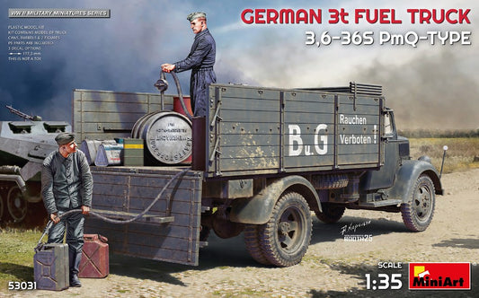 GERMAN 3t FUEL TRUCK 3,6-36S PmQ-TYPE KIT 1:35 - Miniart - MIN53031