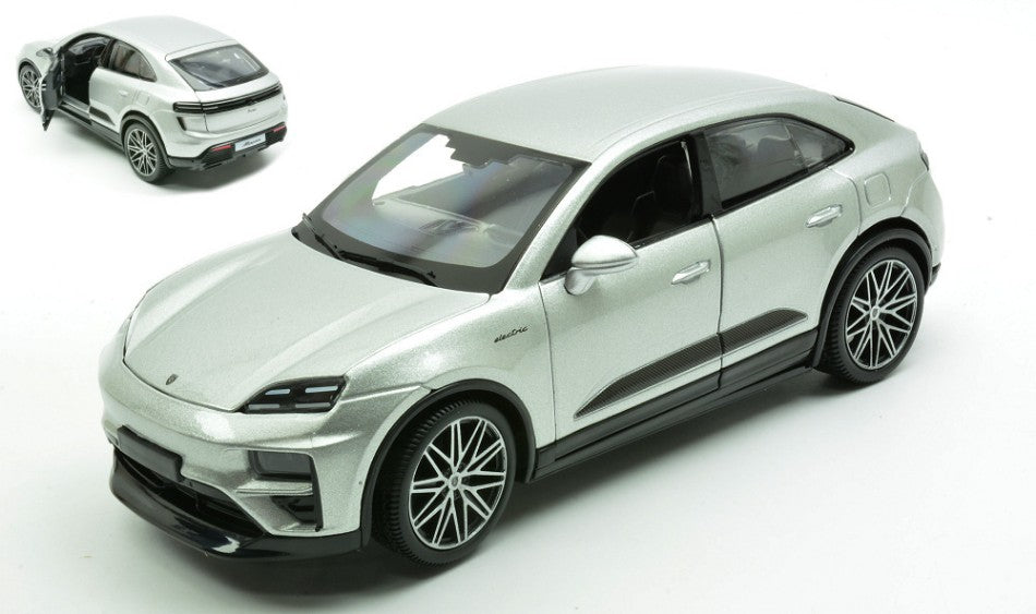 PORSCHE MACAN TURBO ELECTRIC SILVER 1:24 - Burago - BU21114S
