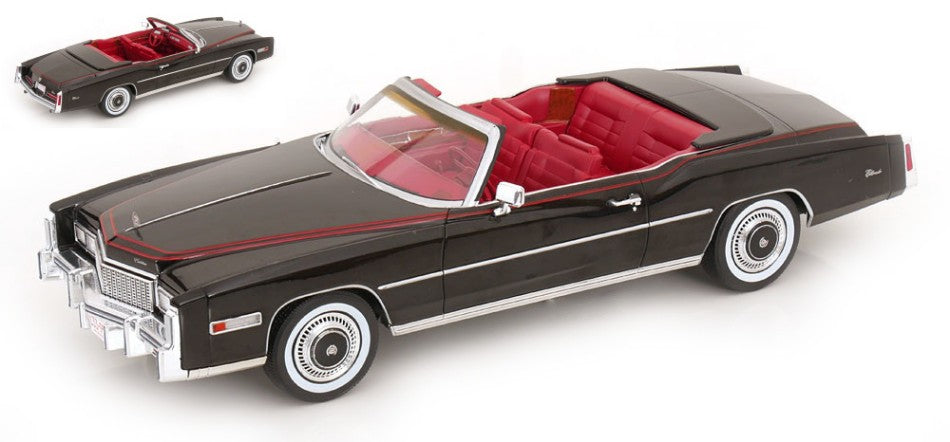 CADILLAC ELDORADO CONVERTIBLE 1976 BLACK 1:18 - ModelCarGroup - MCG18473