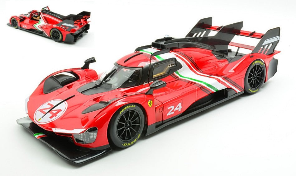 FERRARI 499P MODIFICATA N.24 RED/DECALS 1:18 - Burago - BU16302
