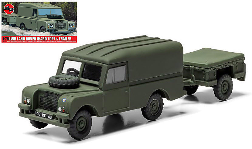 LWB LAND ROVER (HARD TOP) KIT 1:76 - Airfix - A02324