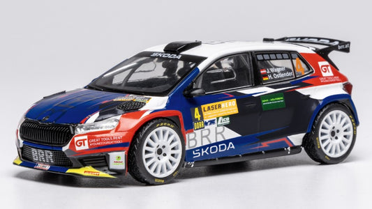 SKODA FABIA RALLY2 N.4 LAVANTTAL RALLY 2024 J.WAGNER-H.OSTLENDER 1:43 - Ixo Model - RAM950