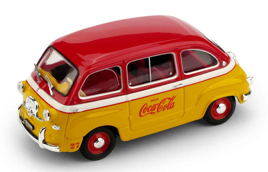 FIAT 600 MULTIPLA VEICOLO PUBBL.COCA COLA OLIMPIADI DI ROMA 1960 1:43 - Brumm - BM0482