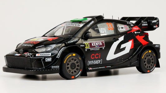 TOYOTA GR YARIS N.33 RALLY1 SAFARI KENYA 2025 EVANS-MARTIN 1:18 - Ixo Model - 18RMC245