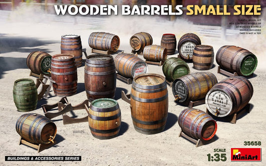 WOODEN BARRELS SMALL SIZE KIT 1:35 - Miniart - MIN35658