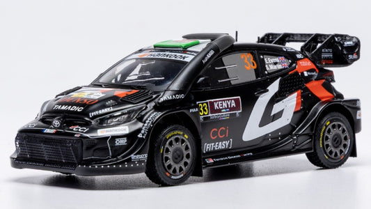 TOYOTA GR YARIS N.33 RALLY1 SAFARI KENYA 2025 EVANS-MARTIN 1:43 - Ixo Model - RAM994