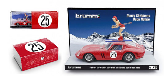 FERRARI 250 GTO VACANZE DI NATALE 2025 CON BABBAZZA  LIM.200 1:43 - Brumm - BMS2525