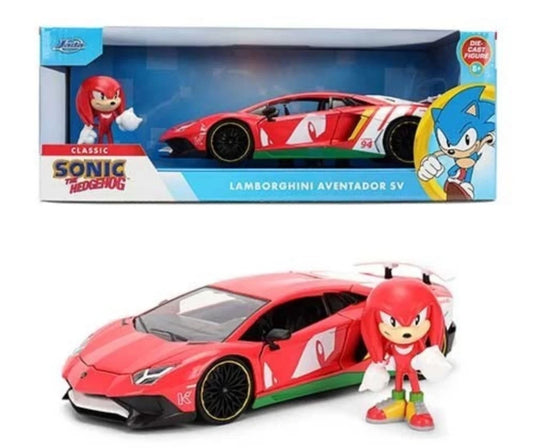 LAMBORGHINI AVENTADOR SV "KNUCKLES" W/FIGURE 1:24 - Jada Toys - JADA36264