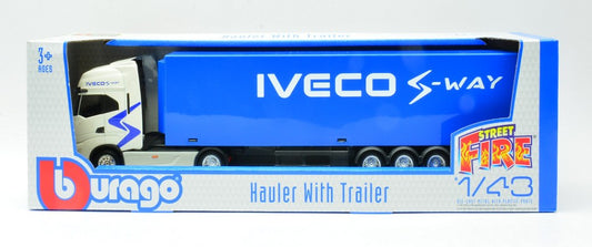 BILICO IVECO S-WAY BIANCO/BLU 1:43 - Burago - BU31469