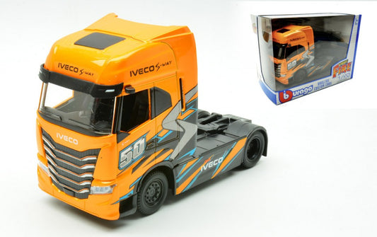 MOTRICE IVECO S-WAY ORANGE 1:43 - Burago - BU32208