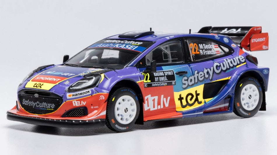 FORD PUMA RALLY1 WRC N.22 RALLY SWEDEN 2025 SESKS-FRANCEVIC 1:43 - Ixo Model - RAM990