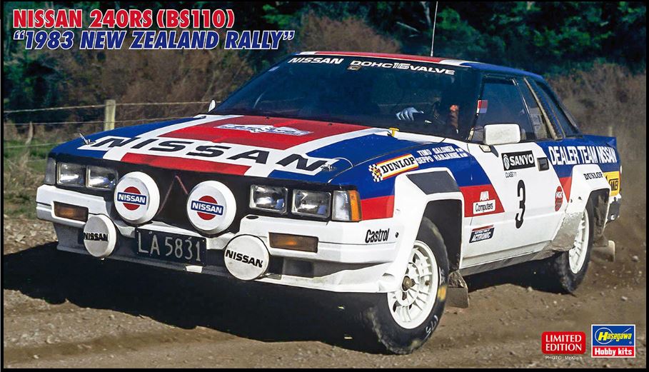 NISSAN 240Rs 1983 NEW ZELAND RALLY KIT 1:24 - Hasegawa - HA20769