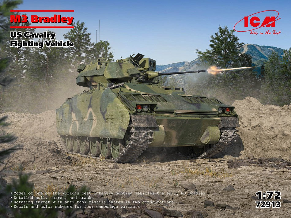 M3 BRADLEY US CAVALRY FIGHTING VEHICLE KIT 1:72 - ICM - ICM72913