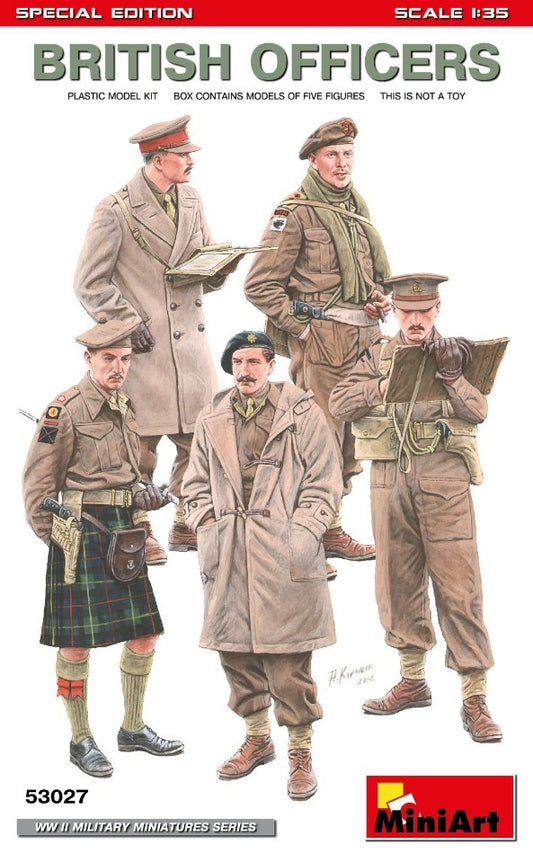 BRITISH OFFICERS SPECIAL EDITION KIT 1:35 - Miniart - MIN53027