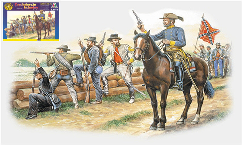 CONFEDERATE INFANTRY THE GRAYS KIT 1:72 - Italeri - IT6014