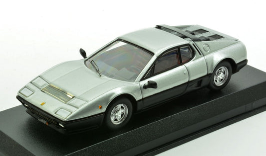 FERRARI 512 BB 1976 SILVER/BLACK 1:43 - Best Model - BT9597
