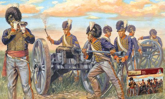 WATERLOO 200 YEARS NAPOLEONIC WARS BRITISH ARTILLERY KIT 1:72 - Italeri - IT6041