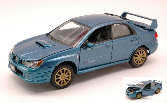 SUBARU IMPREZA WRX STI 2003 METALLIC BLUE 1:24 - MotorMax - MTM73330MB