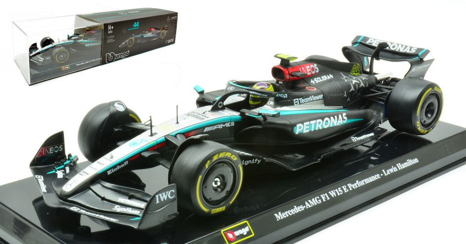 MERCEDES AMG W15 N.44 2024 LEWIS HAMILTON SIGNATURE 1:24 - Burago - BU28063H