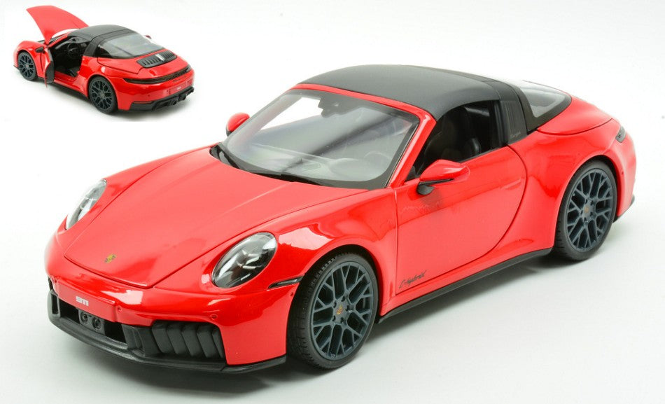 PORSCHE 911 (992.2) TARGA 4 GTS HYBRID 2025 RED 1:18 - Maisto - MI31470R