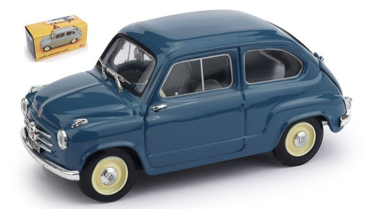 FIAT 600 1a SERIE 1955-1969 BLEU CHIARO 1:43 - Brumm - BM0247-05