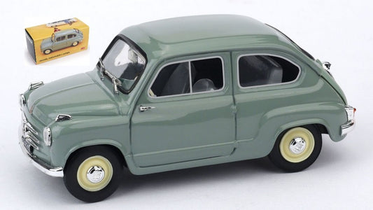 FIAT 600 1a SERIE 1955-1969 VERDE CHIARO 1:43 - Brumm - BM0247-07