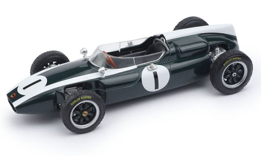 COOPER T 53 N.1 WINNER GR.BRITAIN GP 1960 JACK BRABHAM WORLD CHAMP.1:43 - Brumm - BM0300