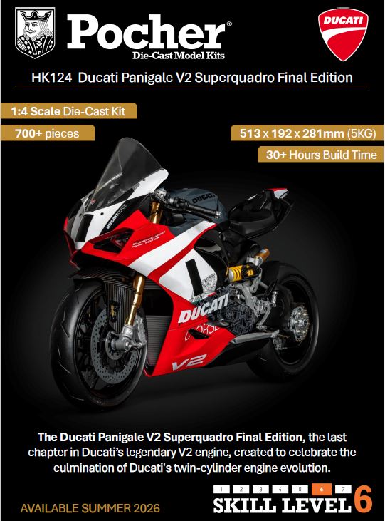 DUCATI PANIGALE - V2 SUPERQUADRO Final Edition  KIT 1:4 - Pocher - HK124