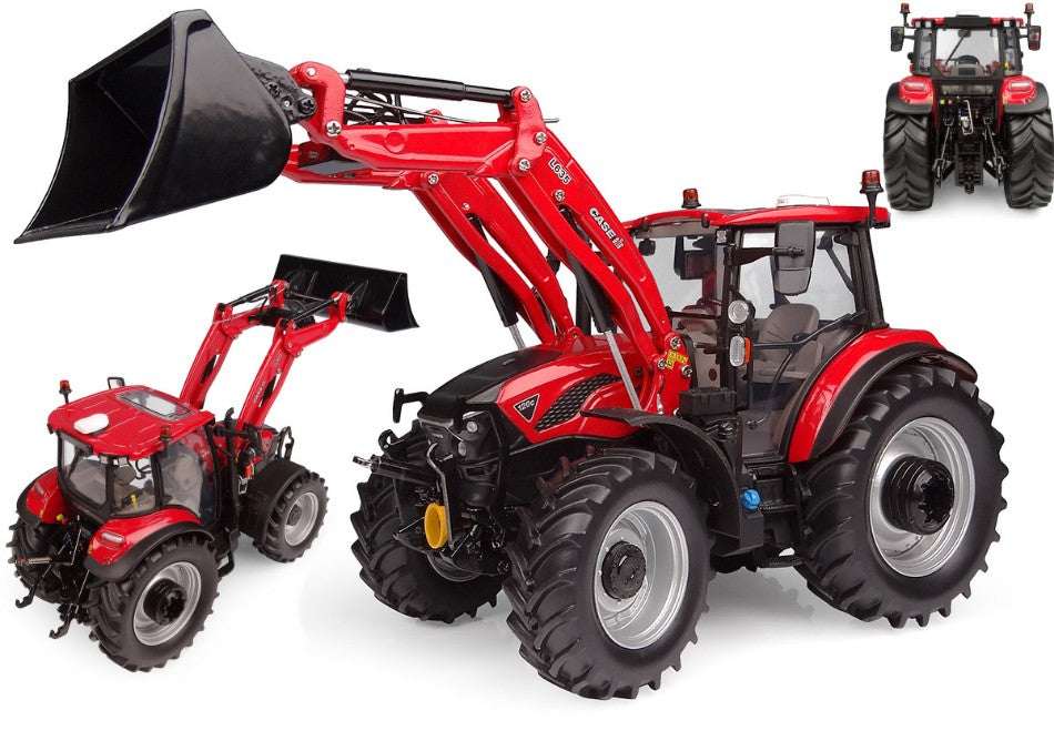 TRATTORE CON PALA CASE IH FARMALL 120C W/L635 FRONT LOADER 1:32 - Universal Hobbies - UH6822