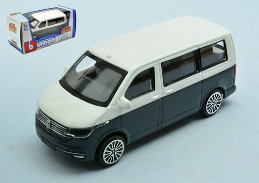 VW T6.1 TRANSPORTER 2020 BLUE/WHITE limited edition 1:43 - Burago - BU30434B