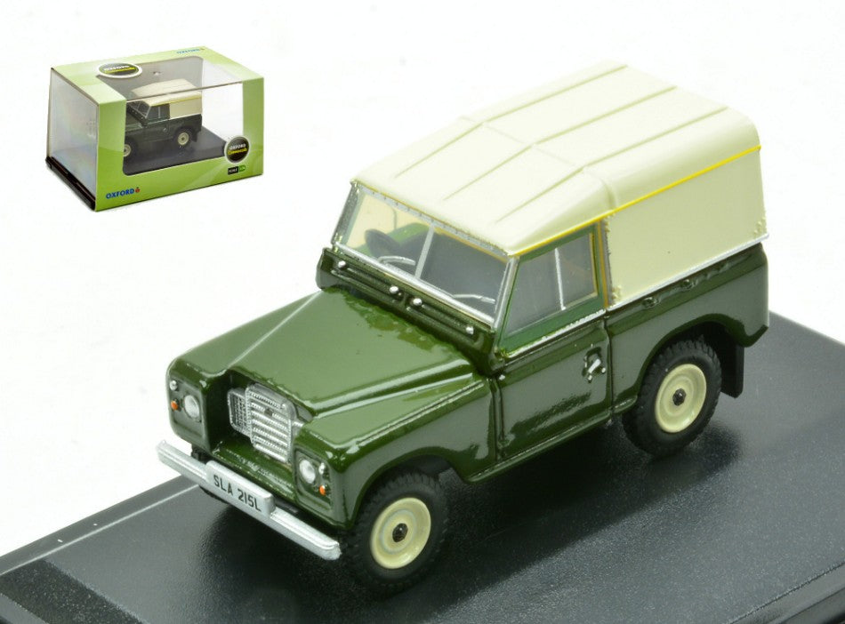 LAND ROVER SERIES III SWB HARD TOP GREEN/CREAM 1:76 - Oxford - OXF76LR3S005