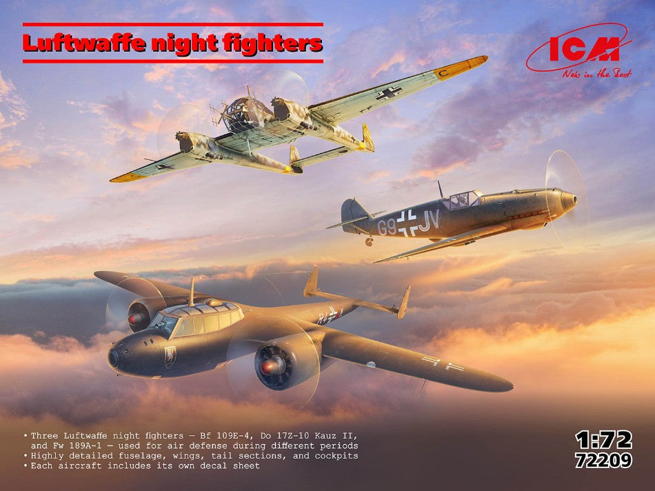 LUFTWAFFE NIGHT FIGHTER KIT 1:72 - ICM - ICM72209