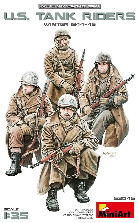 U.S. TANK RIDERS (WINTER 1944-45) KIT 1:35 - Miniart - MIN53045