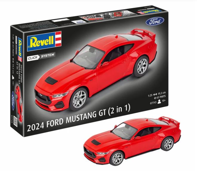 FORD MUSTANG GT 2024 (CLICK SYSTEM) KIT 1:25 - Revell - RV07743