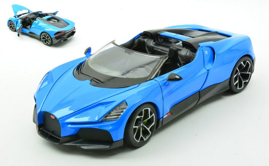 BUGATTI W16 MISTRAL BLUE 1:24 - Welly - WE24127BL