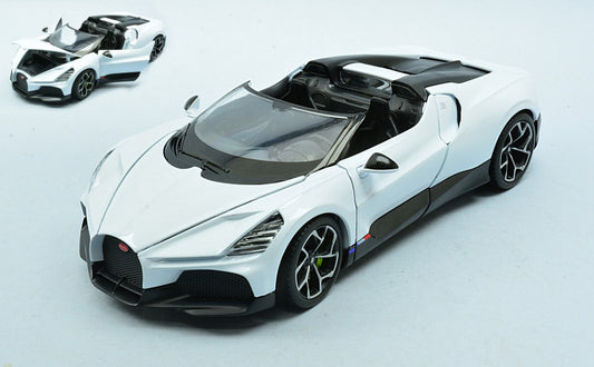 BUGATTI W16 MISTRAL WHITE 1:24 - Welly - WE24127W