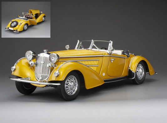 HORCH 855 SPECIAL ROADSTER 1939 GOLD 1:18 - SunStar - SS2411