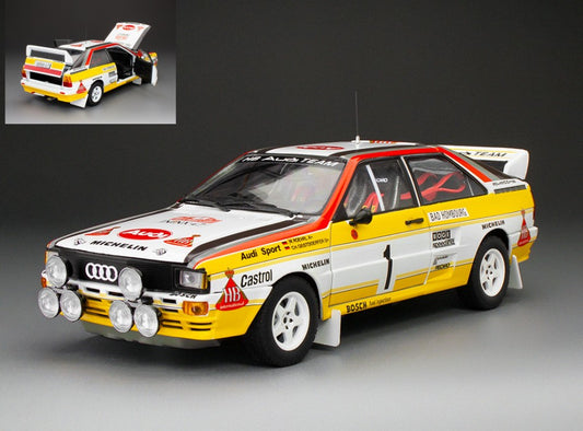 AUDI QUATTRO A2 N.1 WINNER RALLY MONTE CARLO 1984 ROHRL-GEISTDORFER 1:18 - SunStar - SS4258