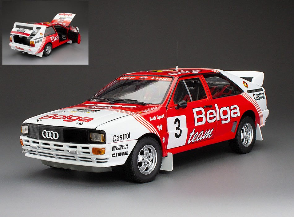 AUDI QUATTRO A1 N.3 WINNER RALLY HASPENGOUW 1983 DUEZ-LUX 1:18 - SunStar - SS4259