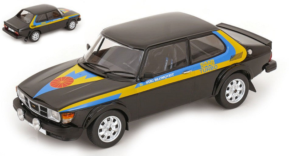 SAAB 99 TURBO 1977 BLACK/DECALS 1:18 - ModelCarGroup - MCG18442