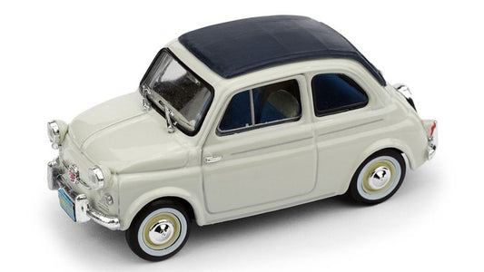 FIAT NUOVA 500 AMERICA 1958 CHIUSA GRIGIO 1:43 - Brumm - BM0377-01