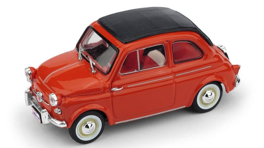 FIAT 500 AMERICA 1958 CHIUSA ROSSO 1:43 - Brumm - BM0377-02