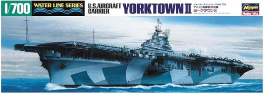 U.S.AIRCRAFT CARRIER YORKTOWN II WATER LINE SERIES KIT 1:700 - Hasegawa - HAS709