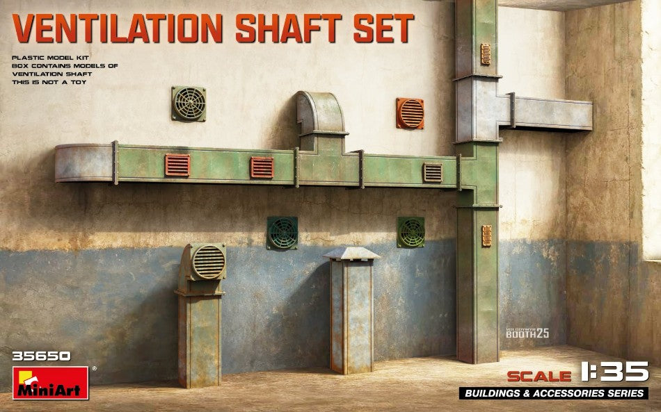 VENTILATION SHAFT SET KIT 1:35 - Miniart - MIN35650