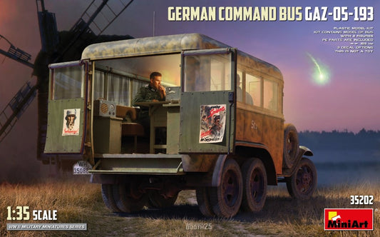 GERMAN COMMAND BUS GAZ-05-193 KIT 1:35 - Miniart - MIN35202