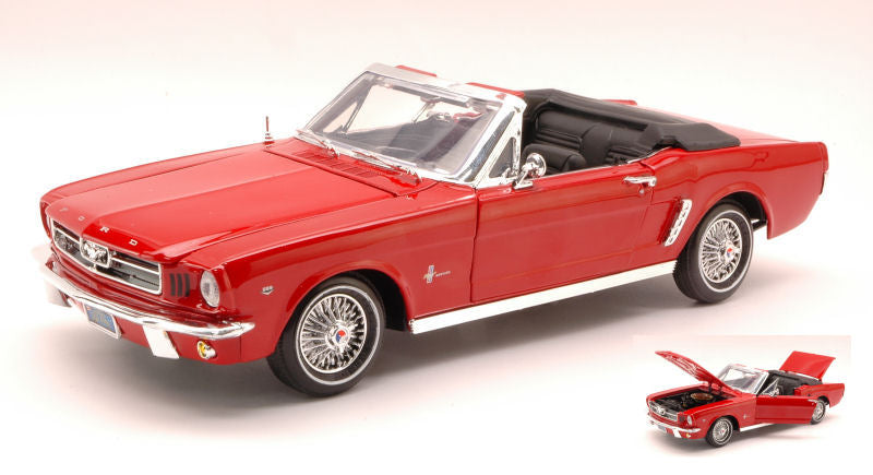 FORD MUSTANG OPEN 1964 RED 1:18 - MotorMax - MTM73145R