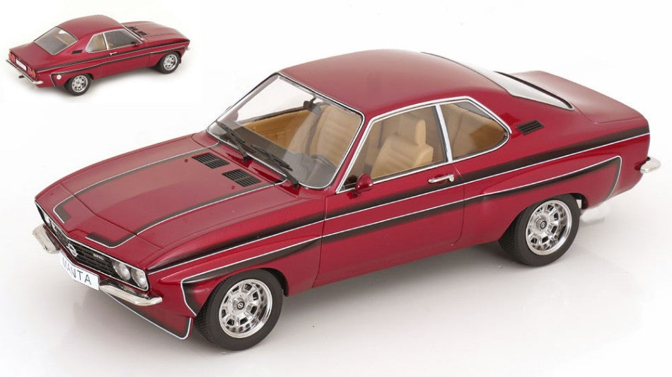 OPEL MANTA A IRMSCHER 1974 DARK RED 1:18 - ModelCarGroup - MCG18427