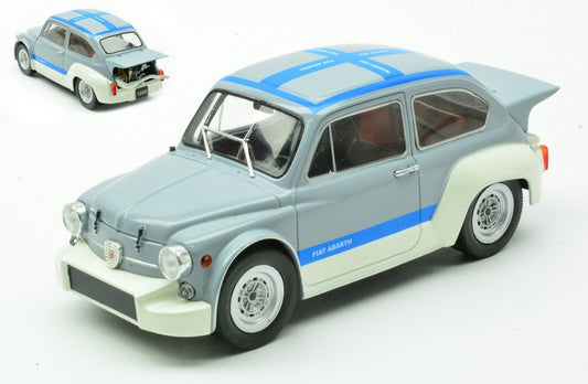 FIAT ABARTH 1000 GR.2 1970 GREY/BLUE 1:24 - Whitebox - WB124268
